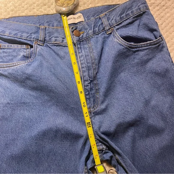John Blair Jeans Adult 34 Blue Straight Leg Mens Casual 34x32 Cotton - Picture 4 of 16